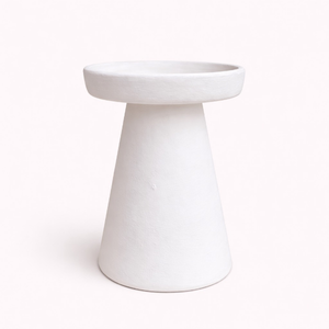 Flare bisque ceramic candle holder for pottery painting